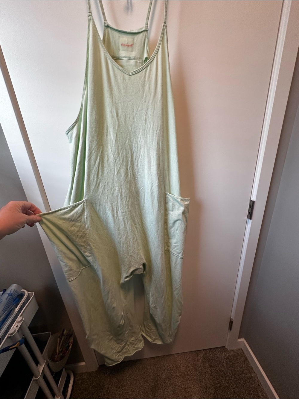 Free People Movement Mint Green Oversized Romper | XL - Picture 5 of 5